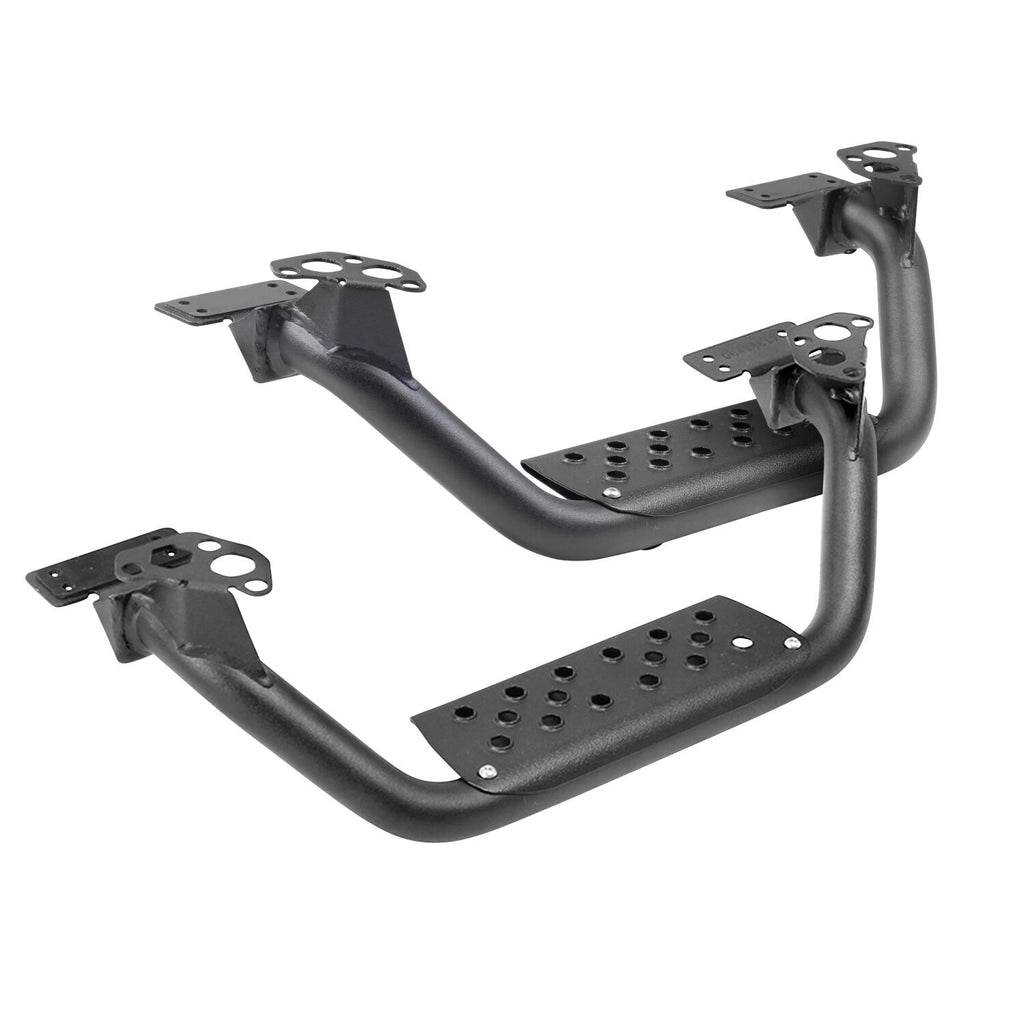 Go Rhino D6410000T 4" Drop Steps for Dominator Xtreme D6, Pair - Textured Powder Coat for Select Chevrolet Colorado, Chevrolet Silverado 1500, Chevrolet Silverado LD, Chevrolet Silverado LTD, Chevrolet Silverado HD, Chevrolet Silverado HD, Dodge Ram