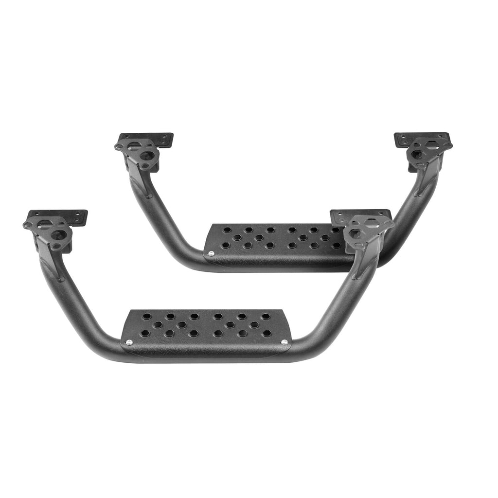 Go Rhino D6410000T 4" Drop Steps for Dominator Xtreme D6, Pair - Textured Powder Coat for Select Chevrolet Colorado, Chevrolet Silverado 1500, Chevrolet Silverado LD, Chevrolet Silverado LTD, Chevrolet Silverado HD, Chevrolet Silverado HD, Dodge Ram