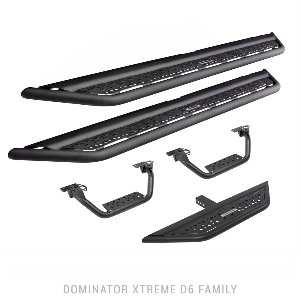 Go Rhino D64030T Dominator Xtreme D6 Side Steps with Rocker Panel Mounting Brackets Kit for Select Ford Maverick