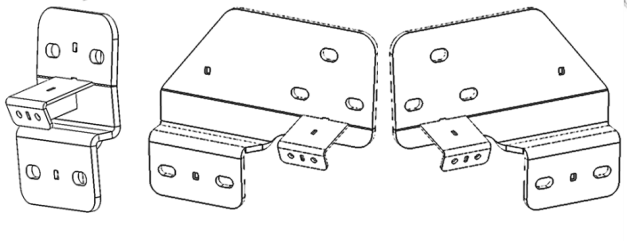 Go Rhino D64205TK Dominator Xtreme D1 D2 D6 DSS DT Side Steps - MOUNTING BRACKETS ONLY for Select Dodge Ram 1500, Dodge Ram 2500, Dodge Ram 3500, Ram 1500, Ram Classic, Ram 2500, Ram