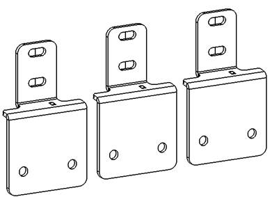 Go Rhino D64346TK Dominator Xtreme D1 D2 D6 DSS DT Side Steps - MOUNTING BRACKETS ONLY for Select Nissan Frontier