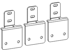 Load image into Gallery viewer, Go Rhino D64346TK Dominator Xtreme D1 D2 D6 DSS DT Side Steps - MOUNTING BRACKETS ONLY for Select Nissan Frontier