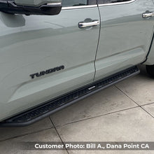 Load image into Gallery viewer, Go Rhino D64436T Dominator Xtreme D6 Side Steps with Rocker Panel Mounting Kit - Crew Max Only for Select Toyota Tundra