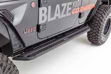 Load image into Gallery viewer, Go Rhino DSS4506T Dominator Xtreme DSS Side Steps with Rocker Panel Mounting Bracket Kit for Select Jeep Wrangler