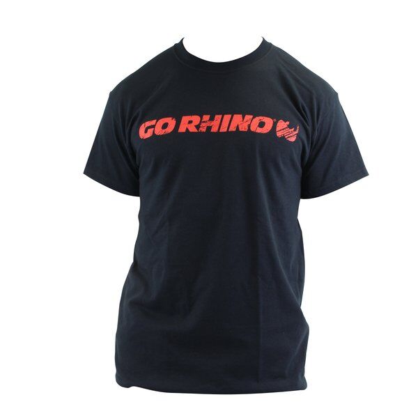 Go Rhino EX0380XL Go Rhino Splatter Logo Tee, Red on Black XL
