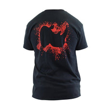 Load image into Gallery viewer, Go Rhino EX0380XL Go Rhino Splatter Logo Tee, Red on Black XL
