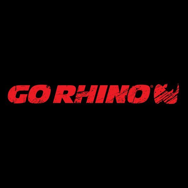 Go Rhino EX0380L Go Rhino Splatter Logo Tee, Red on Black, Large