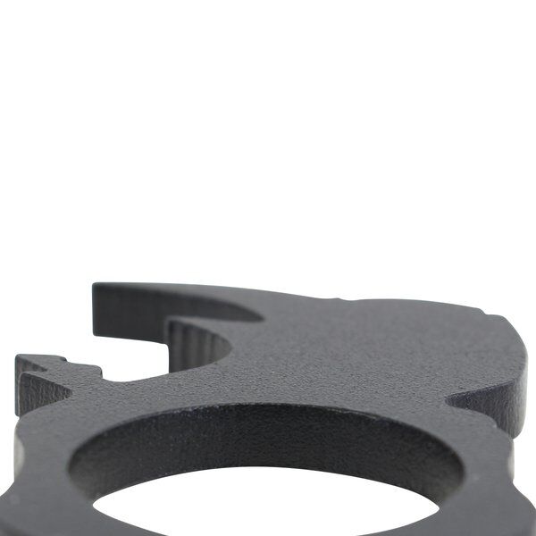 Go Rhino EX0382 Go Rhino Handcrafted Logo Keychain, Stainless Steel with Black Powdercoat