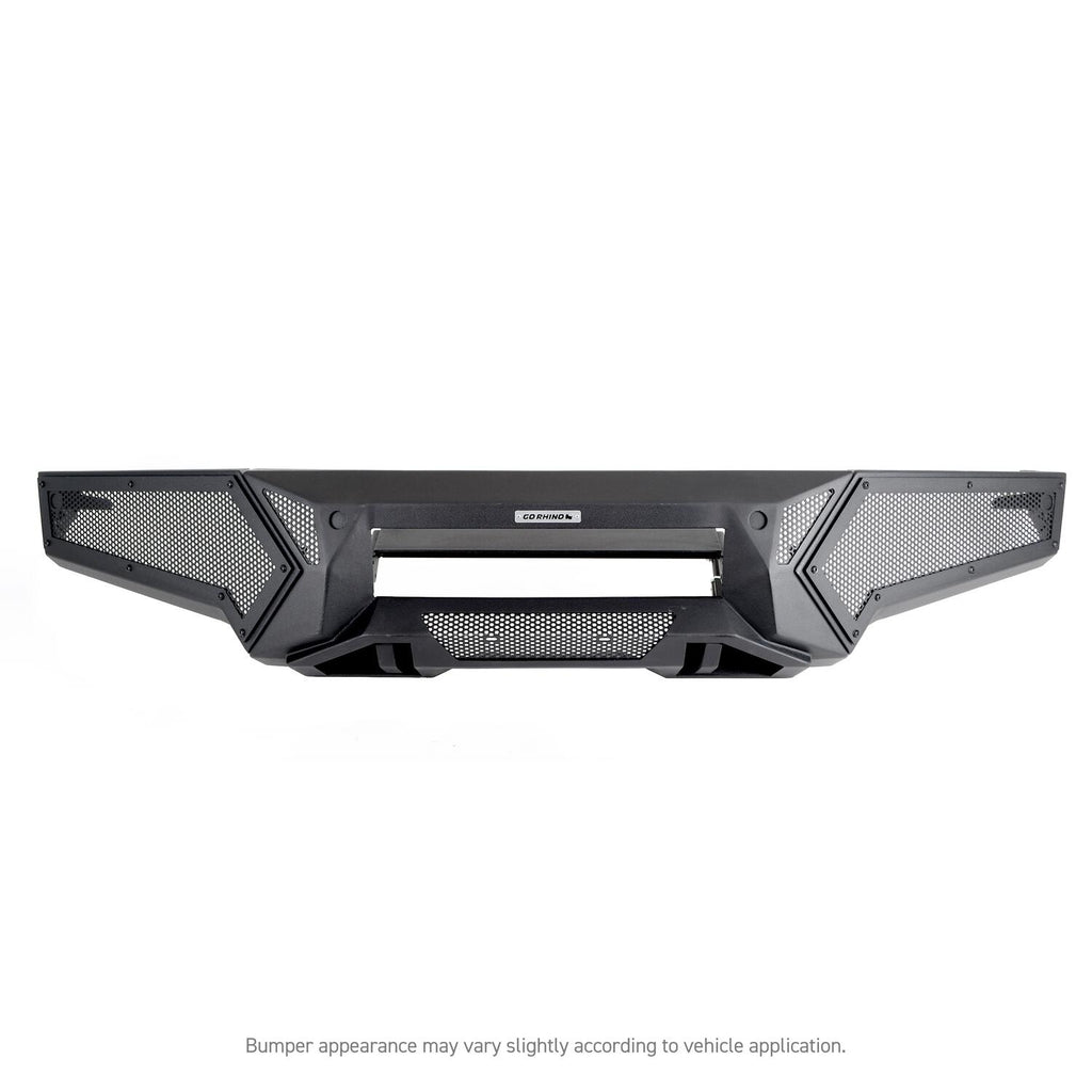 Go Rhino 343981T Element Front Bumper with Power Actuated Hide-Away Light Bar Mount for Select Ford F-150
