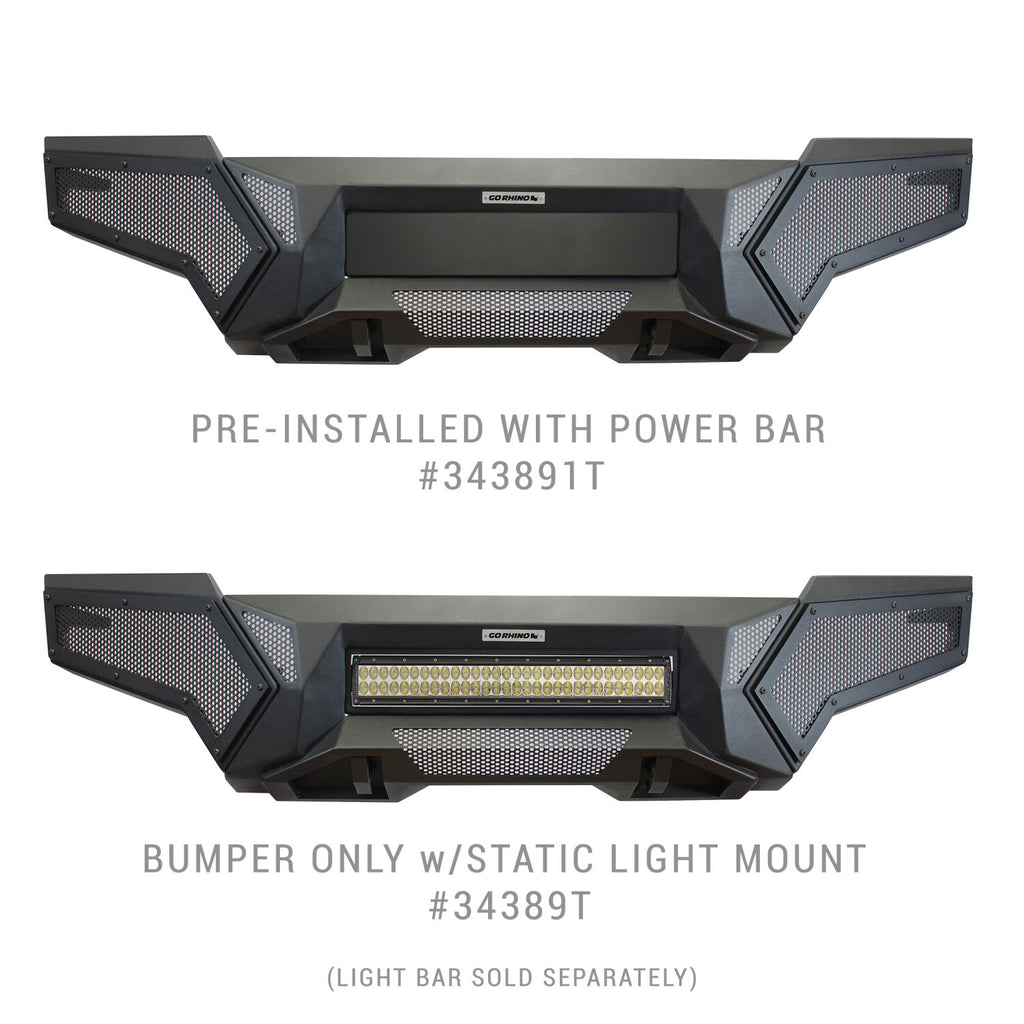Go Rhino 34389T Element Front Bumper with Fixed Light Bar Mount for Select Toyota Tacoma