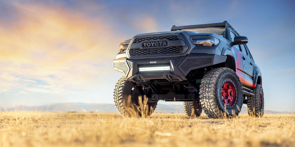 Go Rhino 34389T Element Front Bumper with Fixed Light Bar Mount for Select Toyota Tacoma