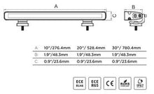 Load image into Gallery viewer, Go Rhino 750001014CBS Flash Series - 10" Multi-Function Slim LED Light Bar - White/Amber/Red