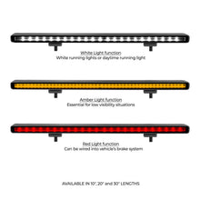 Load image into Gallery viewer, Go Rhino 750003014CBS Flash Series - 30" Multi-Function Slim LED Light Bar - White/Amber/Red