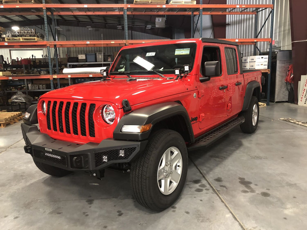 Go Rhino 331200T Rockline Winch-Ready Full Width Bumper For Jeep for Select Jeep Gladiator, Jeep Wrangler, Jeep Wrangler JK