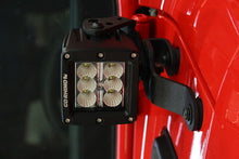 Load image into Gallery viewer, Go Rhino 730030T XE Windshield Cowl Light Mounts for Jeep JL/JT - Fits Single 3x3 LED Cube for Select Jeep Gladiator, Jeep Wrangler