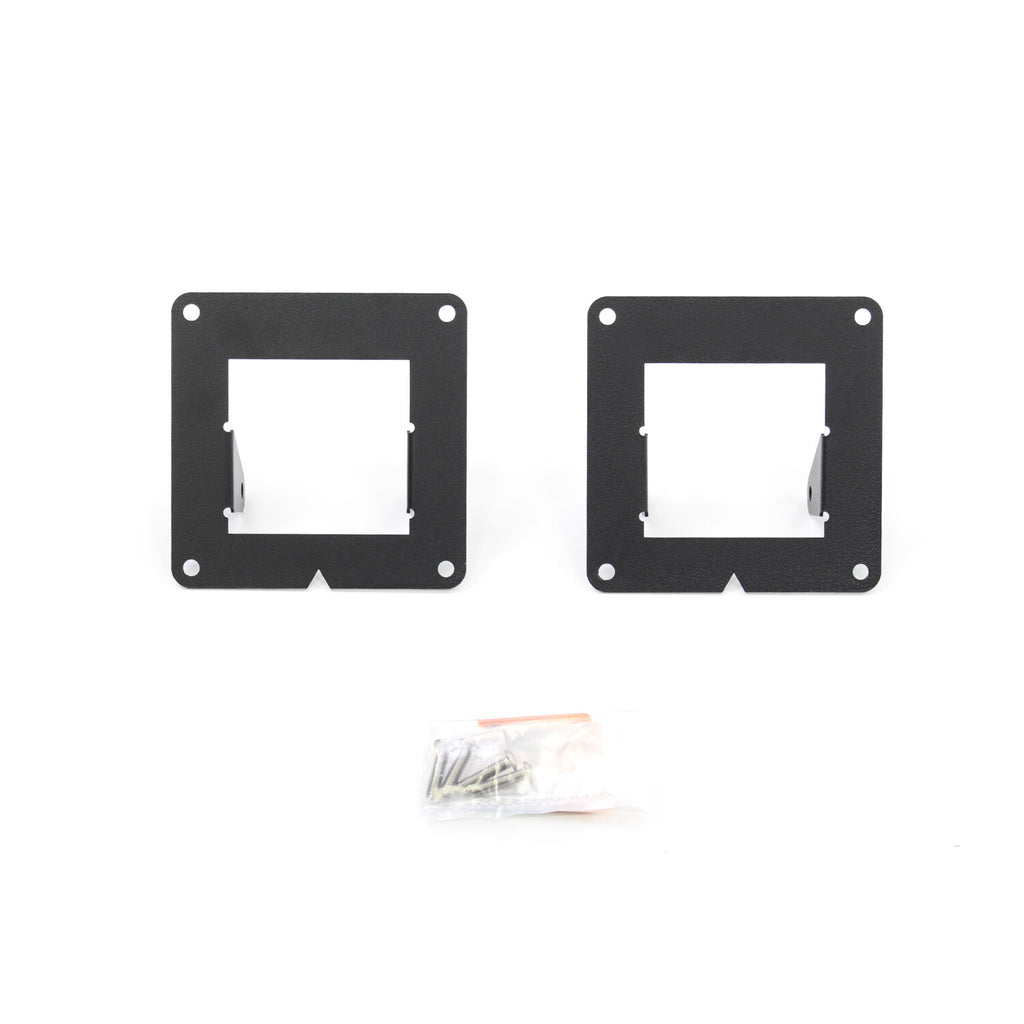 Go Rhino 241742T BR5.5/BR6/BR10.5/BR11 Light Plates (3x3 Surface Mount) Excludes Go Rhino Lights for Select Chevrolet Colorado, Chevrolet Silverado 1500, Chevrolet Silverado LD, Chevrolet Silverado LTD, Chevrolet Silverado HD, Chevrolet Silverado HD,