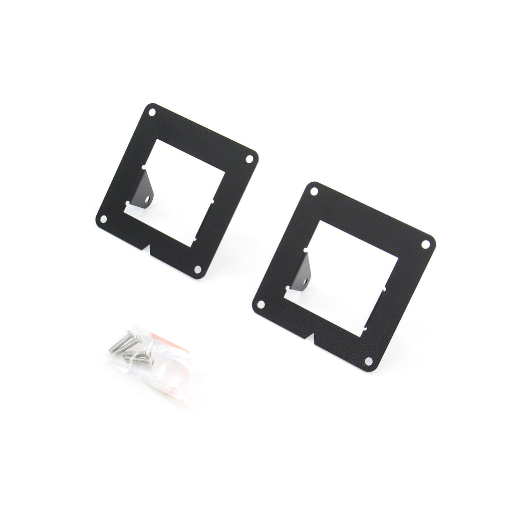 Go Rhino 241742T BR5.5/BR6/BR10.5/BR11 Light Plates (3x3 Surface Mount) Excludes Go Rhino Lights for Select Chevrolet Colorado, Chevrolet Silverado 1500, Chevrolet Silverado LD, Chevrolet Silverado LTD, Chevrolet Silverado HD, Chevrolet Silverado HD,