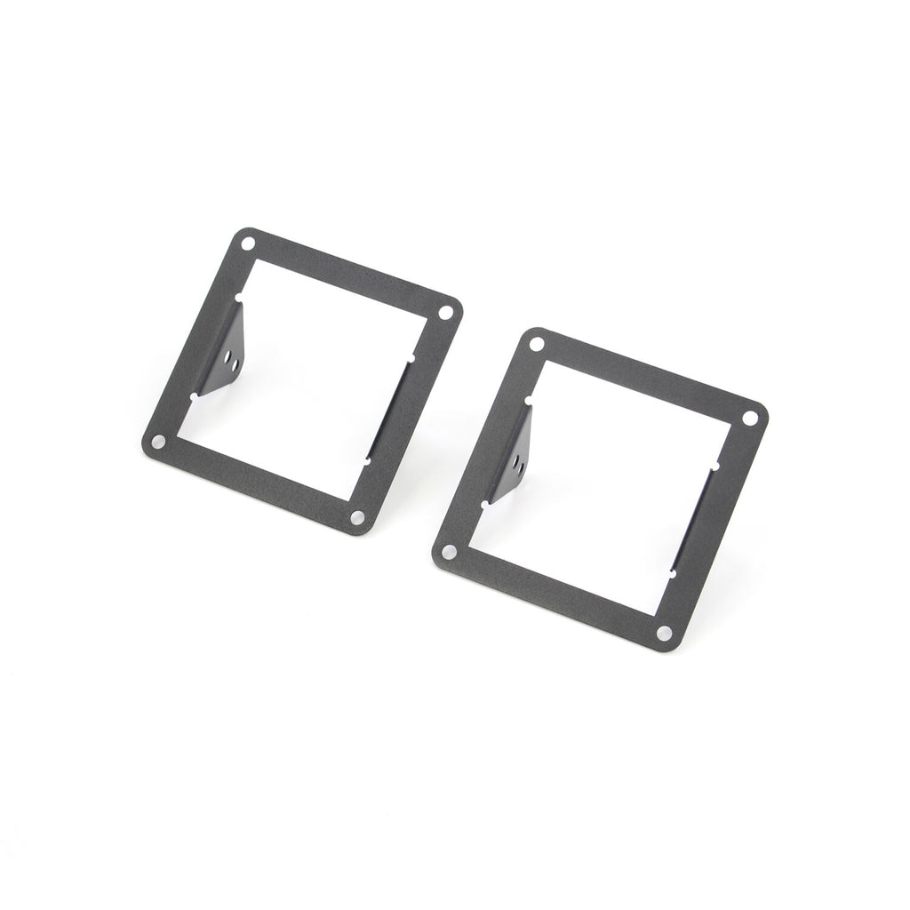 Go Rhino 241743T BR5.5/BR6/BR10.5/BR11 Light Plates (4x4 Surface Mount) for Select Chevrolet Colorado, Chevrolet Silverado 1500, Chevrolet Silverado LD, Chevrolet Silverado LTD, Chevrolet Silverado HD, Chevrolet Silverado HD, Dodge Ram 2500, Dodge Ram