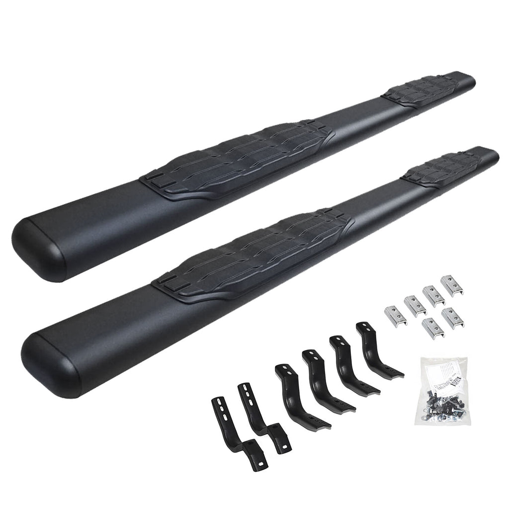Go Rhino 105450673T 5" 1000 Series Side Steps with Mounting Brackets Kit for Select Jeep Wrangler