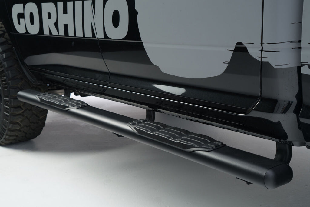 Go Rhino 105439987T 5" 1000 Series Side Steps with Mounting Brackets Kit for Select Ram 1500, Ram Classic