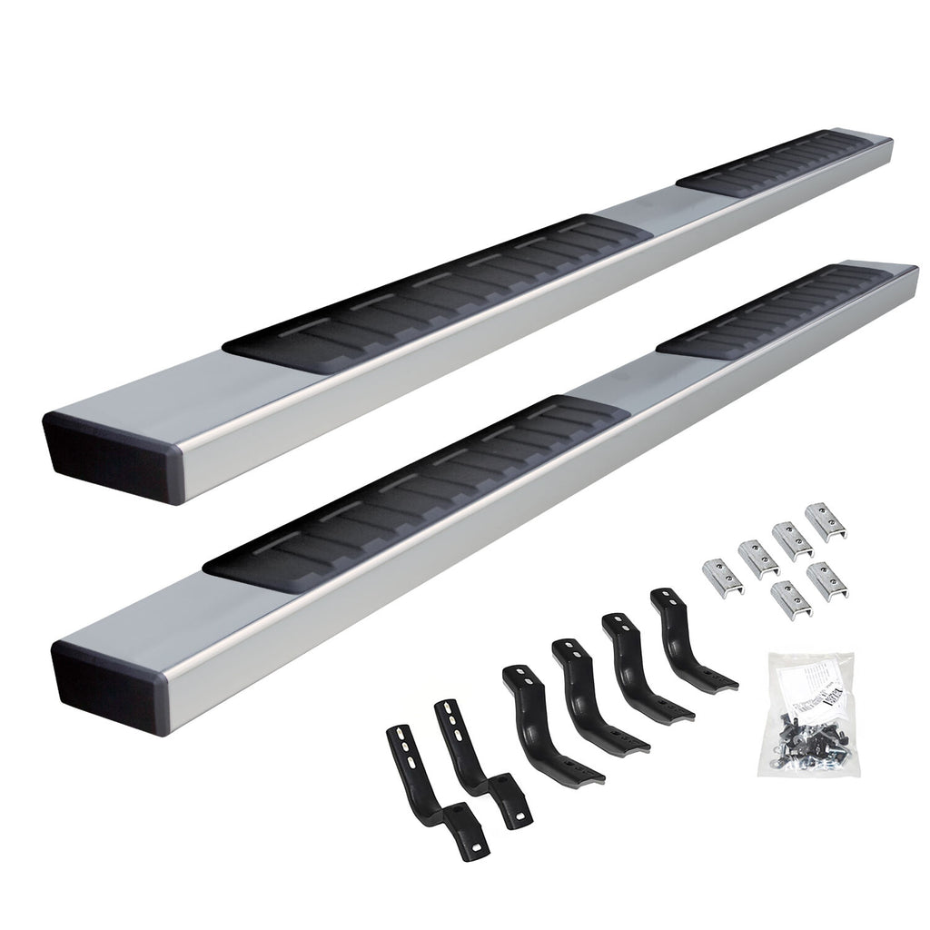 Go Rhino 6862443587PS 6" OE Xtreme II Side Steps with Mounting Brackets Kit for Select Toyota Tundra