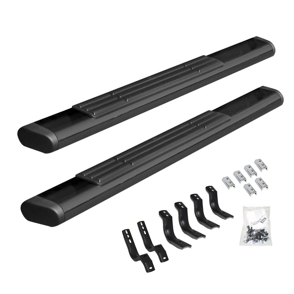 Go Rhino 686404552T 6" OE Xtreme Side Steps with Mounting Brackets Kit for Select Chevrolet Silverado 1500, Chevrolet Silverado HD, Chevrolet Silverado HD, GMC Sierra 1500, GMC Sierra HD, GMC Sierra HD