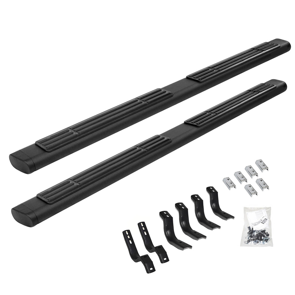 Go Rhino 686404987T 6" OE Xtreme Side Steps with Mounting Brackets Kit for Select Chevrolet Silverado 1500, Chevrolet Silverado HD, Chevrolet Silverado HD, Chevrolet Silverado 3500, Chevrolet Silverado HD, GMC Sierra 1500, GMC Sierra HD, GMC Sierra HD,