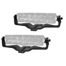 Load image into Gallery viewer, Go Rhino 731060T XE Hood Hinge Light Mounts for Jeep JL/JT (Pair) - Fits 6" Single Row LED Bar for Select Jeep Gladiator, Jeep Wrangler
