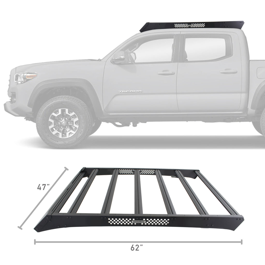 Go Rhino 5933000T Ceros Low Profile Roof Rack for Select Toyota Tacoma