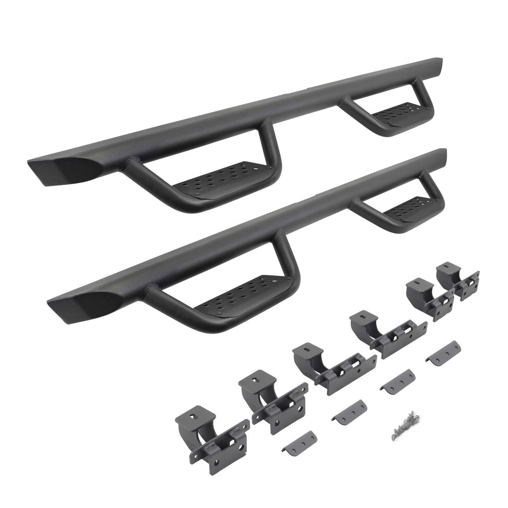 Go Rhino D224506T Dominator Xtreme D2 Side Steps with Rocker Panel Mounting Bracket Kit for Select Jeep Wrangler