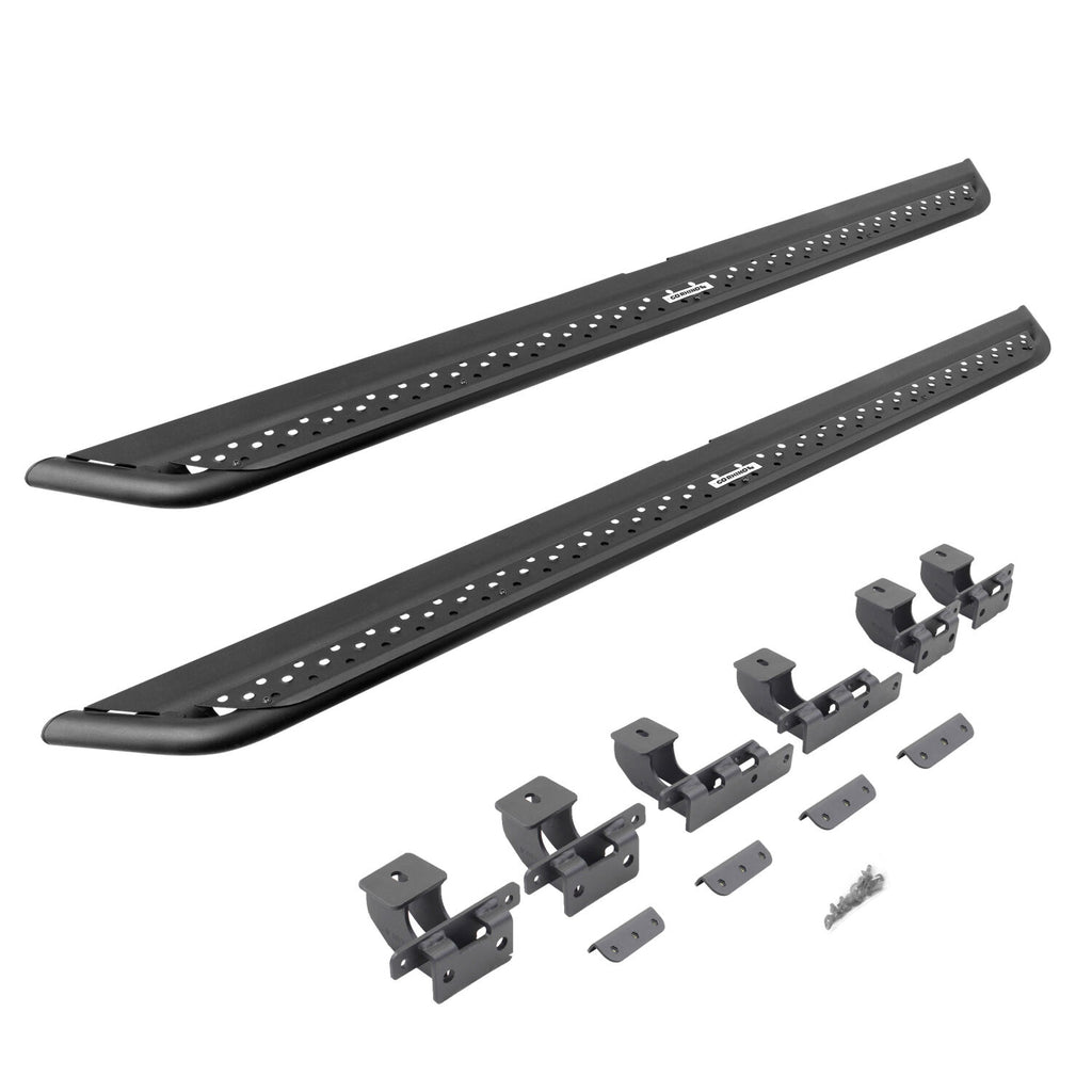 Go Rhino DSS4416T Dominator Xtreme DSS Side Steps with Rocker Panel Mounting Kit - Crew Max for Select Toyota Tundra