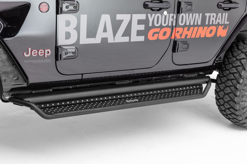 Go Rhino D10080T Dominator Xtreme D1 Side Steps - 80" long - BOARDS ONLY for Select Chevrolet Colorado, Chevrolet Silverado 1500, Chevrolet Silverado LD, Chevrolet Silverado LTD, Chevrolet Silverado HD, Chevrolet Silverado HD, Dodge Ram 1500, Ford F-150,
