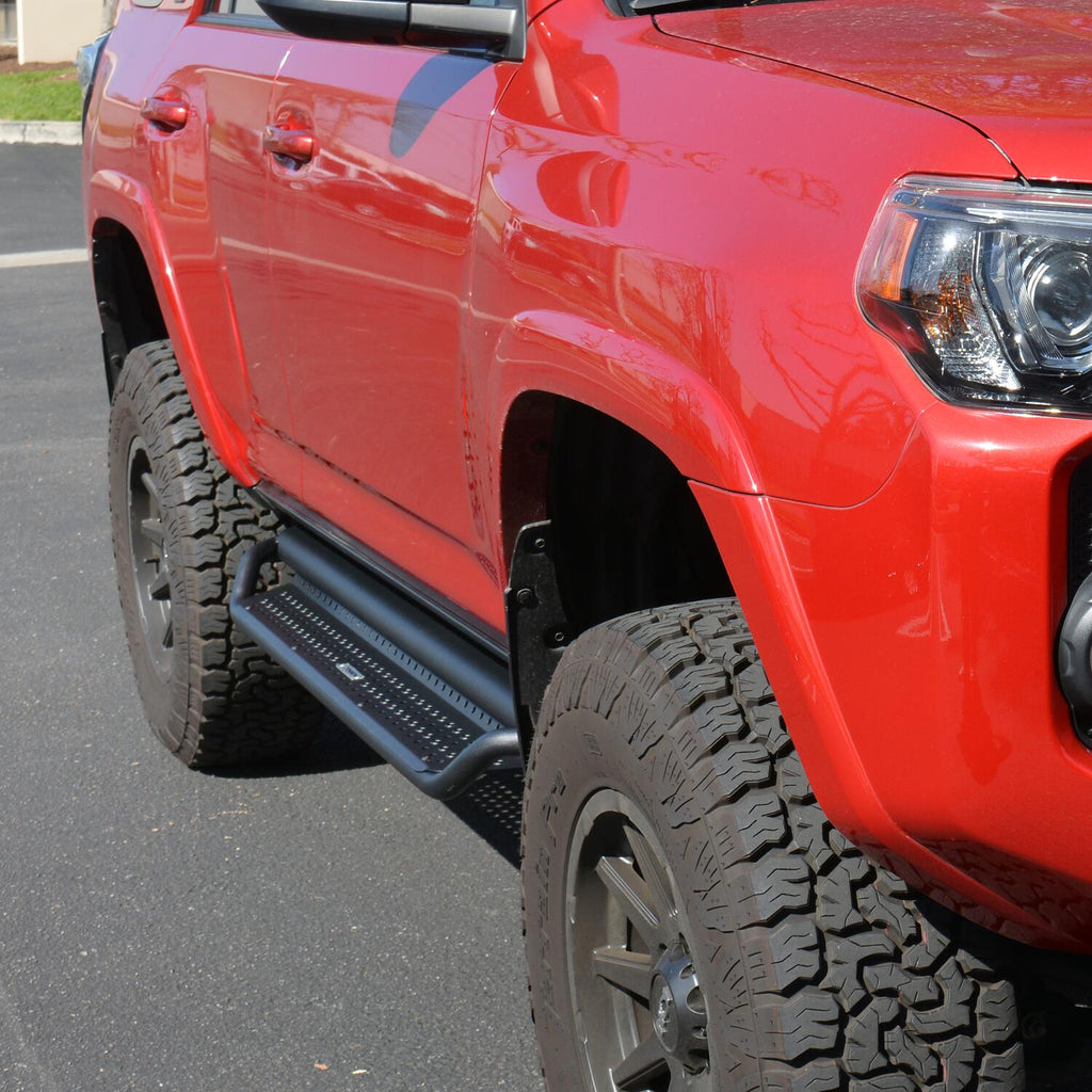 Go Rhino D14425T Dominator Xtreme D1 Side Steps with Rocker Panel Mounting Bracket Kit for Select Toyota 4Runner