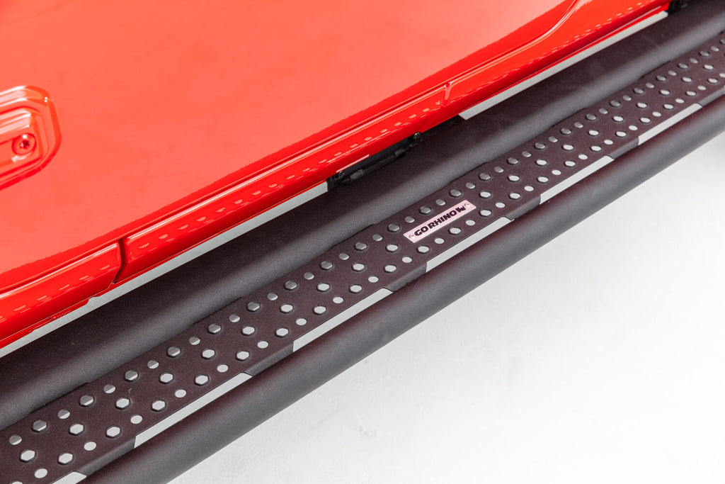 Go Rhino D64506T Dominator Xtreme D6 Side Steps with Rocker Panel Mounting Brackets Kit for Select Jeep Wrangler