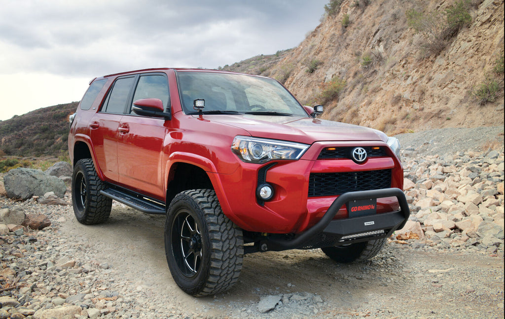 Go Rhino D64425T Dominator Xtreme D6 Side Steps with Rocker Panel Mounting Brackets Kit for Select Toyota 4Runner