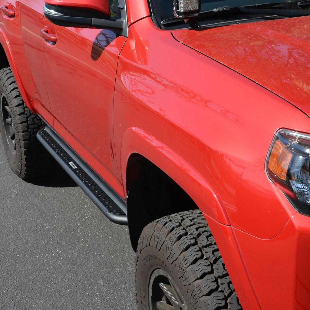 Go Rhino DSS4427T Dominator Xtreme DSS Side Steps with Rocker Panel Mounting Bracket Kit for Select Toyota 4Runner