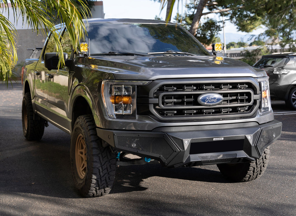 Go Rhino 34398T Element Front Bumper with Fixed Light Bar Mount for Select Ford F-150