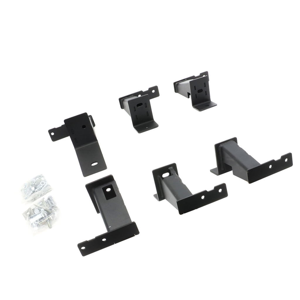 Go Rhino FSDT4429T Dominator Xtreme DT Side Steps with Frame Mounting Bracket Kit - Double Cab only for Select Toyota Tacoma