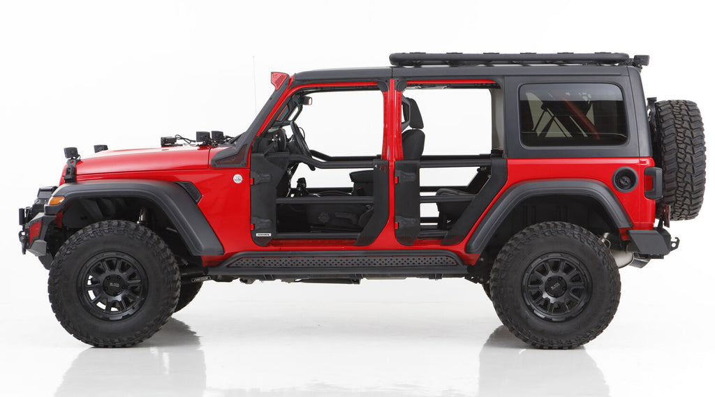 Go Rhino FS4506T Frame Mounted Steel Sliders for Select Jeep Wrangler