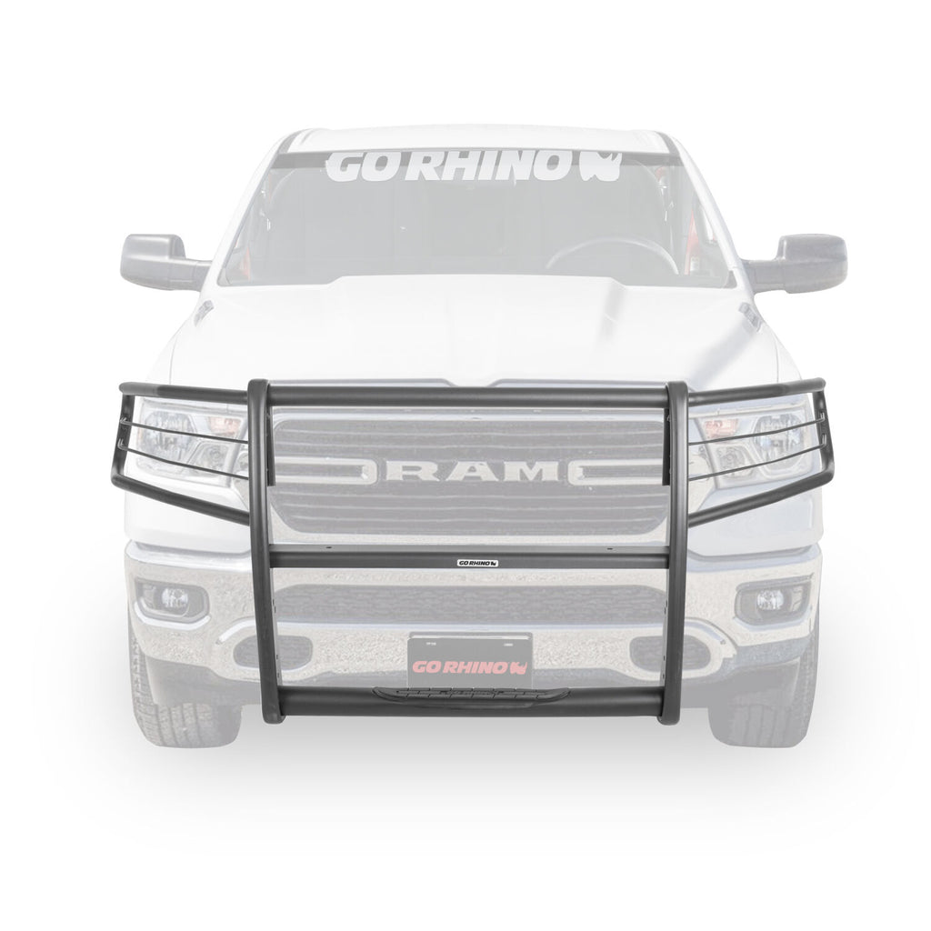 Go Rhino 3130MT 3100 Series StepGuard Grille Guard with Brush Guards for Select Ram