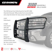 Load image into Gallery viewer, Go Rhino 3176MT 3100 Series StepGuard Grille Guard with Brush Guards for Select Chevrolet Silverado 1500, Chevrolet Silverado LTD