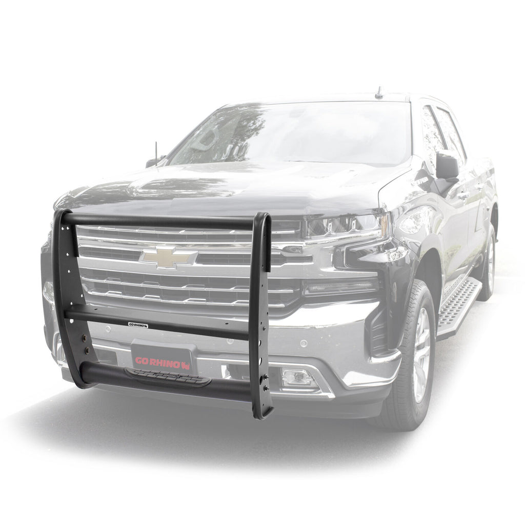 Go Rhino 3176T 3100 Series StepGuard Center Grille Guard only for Select Chevrolet Silverado 1500, Chevrolet Silverado LTD