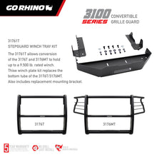Load image into Gallery viewer, Go Rhino 3176T 3100 Series StepGuard Center Grille Guard only for Select Chevrolet Silverado 1500, Chevrolet Silverado LTD