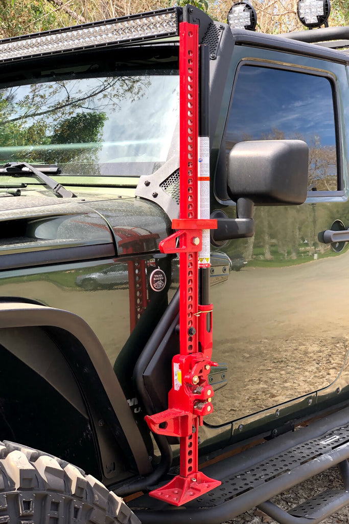 Go Rhino 701003T Exterior Hi-Lift Jack Mount for Jeep Wrangler JK, JKU for Select Jeep Wrangler, Jeep Wrangler JK