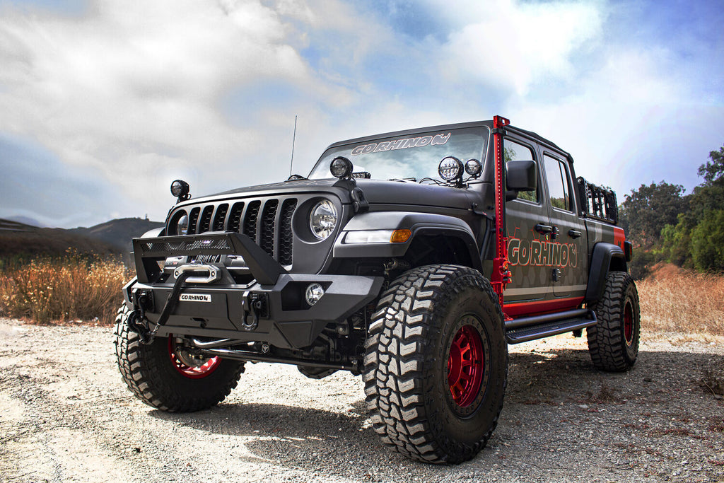 Go Rhino D14516T Dominator Xtreme D1 Side Steps with Rocker Panel Mounting Bracket Kit for Select Jeep Gladiator