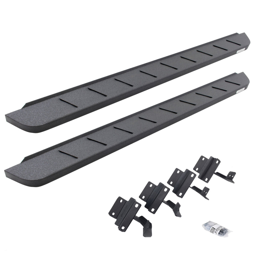 Go Rhino 63417780T RB10 Running Boards with Mounting Brackets Kit for Select Ford F-150, Ford F-250 Super Duty, Ford F-350 Super Duty