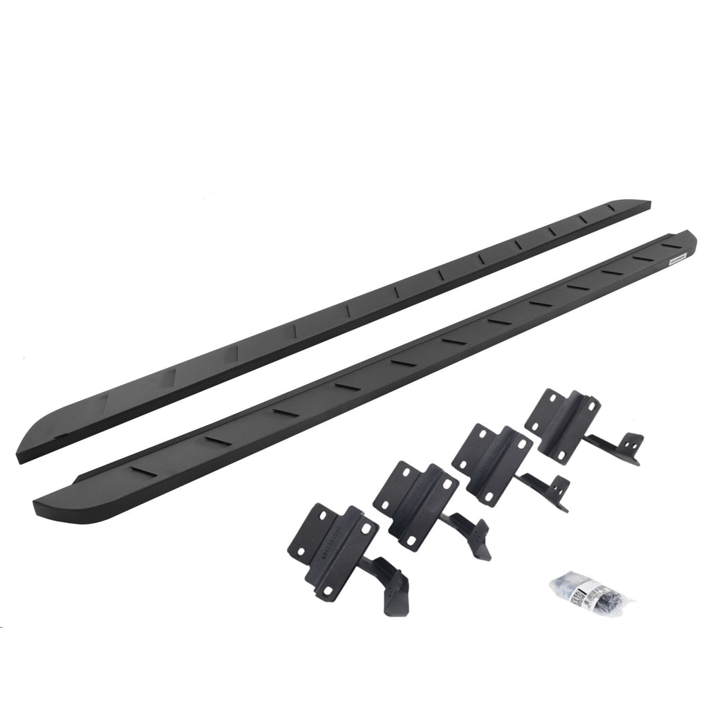 Go Rhino 63417780SPC RB10 Slim Line Running Boards with Mounting Brackets Kit for Select Ford F-150, Ford F-250 Super Duty, Ford F-350 Super Duty