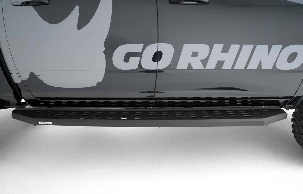 Go Rhino 69420687PC RB20 Running Boards with Mounting Brackets Kit for Select Ram 1500, Ram Classic