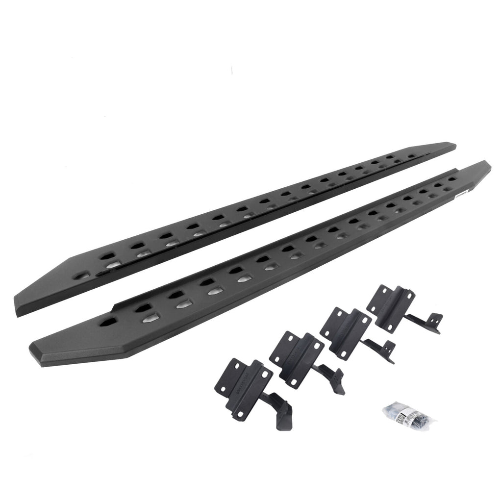 Go Rhino 69417780SPC RB20 Slim Line Running Boards with Mounting Brackets Kit for Select Ford F-150, Ford F-250 Super Duty, Ford F-350 Super Duty