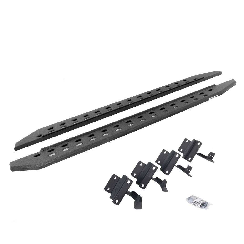 Go Rhino 69417780ST RB20 Slim Line Running Boards with Mounting Bracket Kit for Select Ford F-150, Ford F-250 Super Duty, Ford F-350 Super Duty